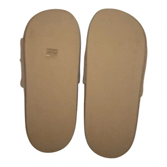 Good American Tan Platform Sandal with Gold Chain Accent - Picture 4 of 6